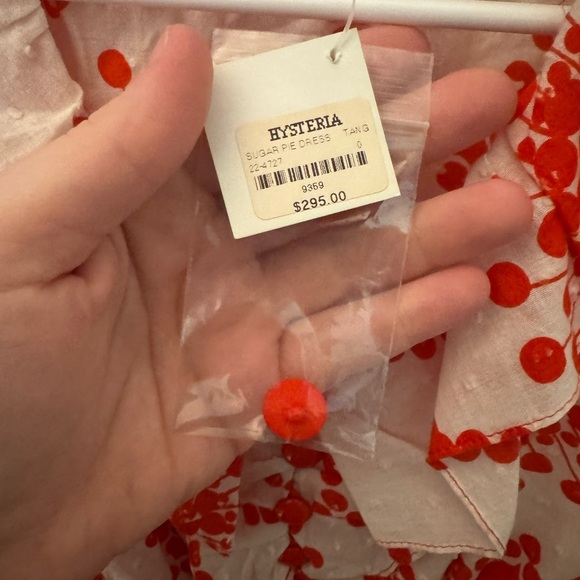 Vintage Nanette Lepore Red and White Midi Dress - Picture 4 of 8